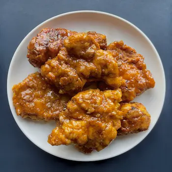 Lemon, honey and garlic fried chicken