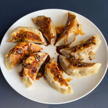 Pork and chive dumplings