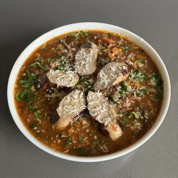 Sausage and lentil stew